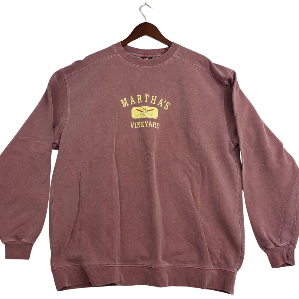 Champion Weathered Classics Martha's Vineyard Crewneck Sweatshirt XL Faded Rose